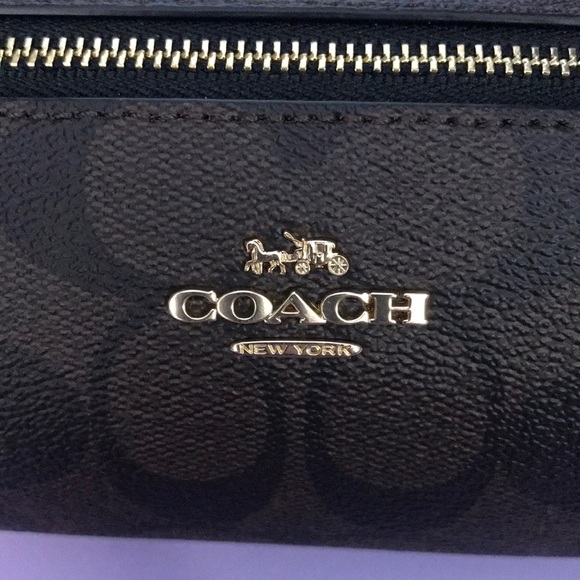 Coach Make Up Brush Holder in Signature Canvas - Picture 3 of 9